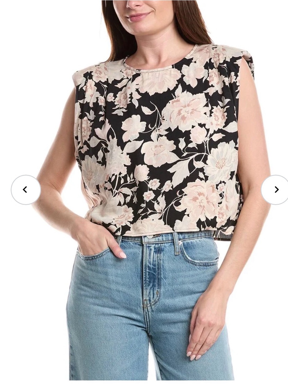 SALTWATER LUXE FLORAL TOP XS